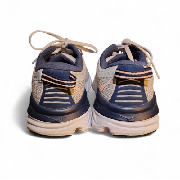 Hoka One One Women Bondi 7 1110519 LRBI Gray Running Shoes Sneakers Size 7 Lunar - Picture 5 of 8
